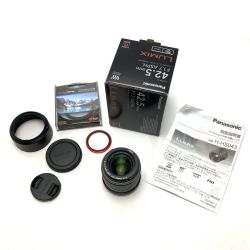 ☆☆ Panasonic パナソニック LUMIX G H-HS043 42.5mmF1.7ASPH 42.5mm / F1.7 ASPH レンズ 箱付き Bランク