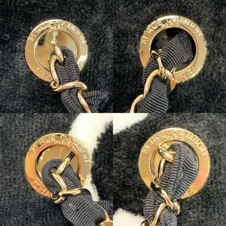  CHANEL シャネル  ココビーチ レザー編み込みチェーントートバッグ L4U4294G ブラック×ホワイト レディース
