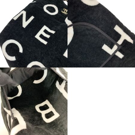  CHANEL シャネル  ココビーチ レザー編み込みチェーントートバッグ L4U4294G ブラック×ホワイト レディース