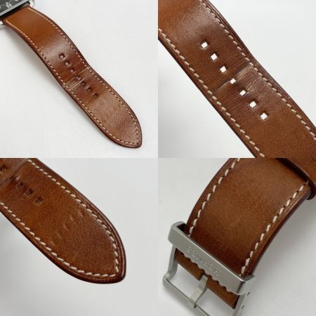  HERMES エルメス カレ アッシュ T12.710 グレー 自動巻き メンズ 腕時計 CARRE H