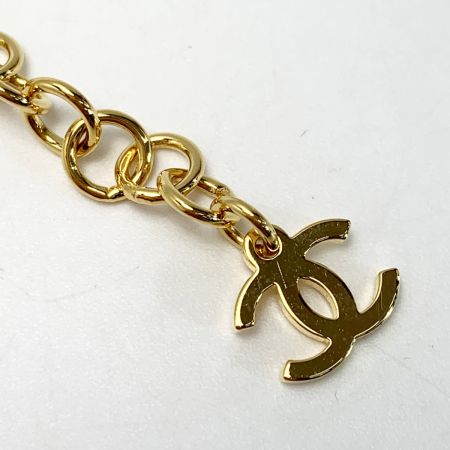  CHANEL シャネル No5デニム メッキ I24P ゴールド ブルー アクセサリー ネックレス レディース