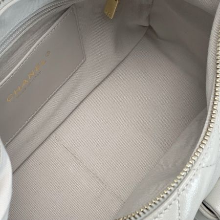  CHANEL シャネル マトラッセホーボーバッグ AS5339 ラムスキン ライトグレー ショルダーバッグ レディース 