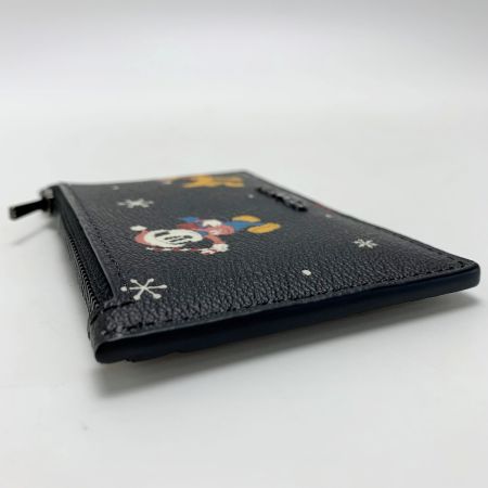  COACH コーチ ×ディズニー カードケース CM725 ブラック×マルチ  レディース