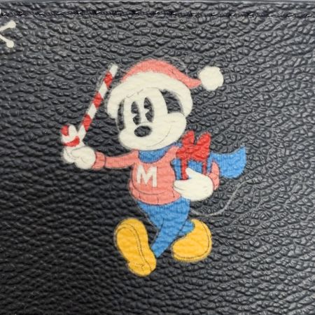  COACH コーチ ×ディズニー カードケース CM725 ブラック×マルチ  レディース