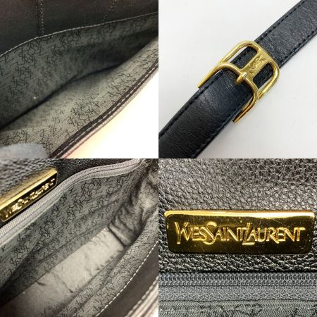  Yves Saint Laurent イブサンローラン YSLロゴ カサンドラ ブラック ショルダーバッグ