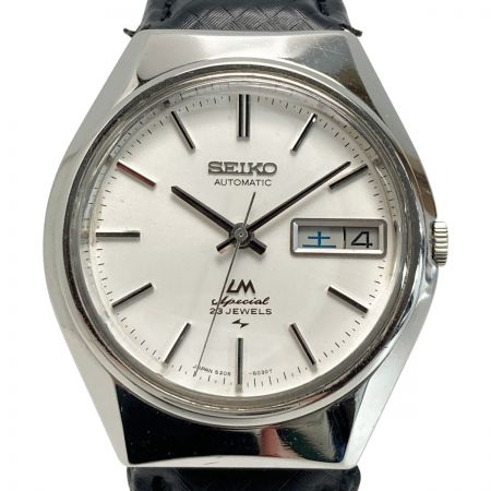  SEIKO セイコー LM ロードマチック デイデイト 23石 5206-6050 シルバー 自動巻き メンズ 腕時計 LORDMATIC