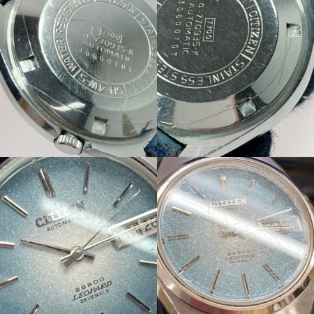  CITIZEN シチズン レオパール デイデイト 26石  4-770935-K ブルーグラデ 自動巻き メンズ 腕時計 LEOPARD