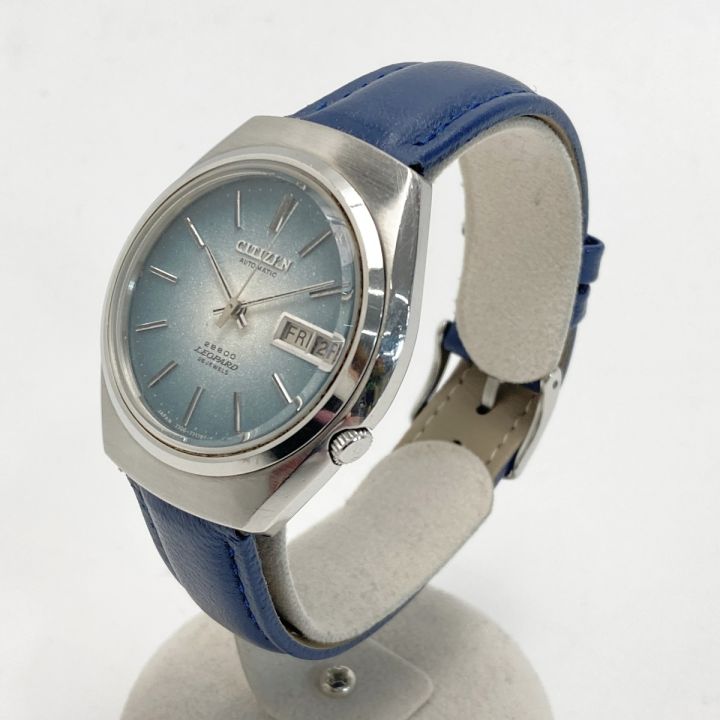 CITIZEN シチズン レオパール デイデイト 26石 4-770935-K ブルー