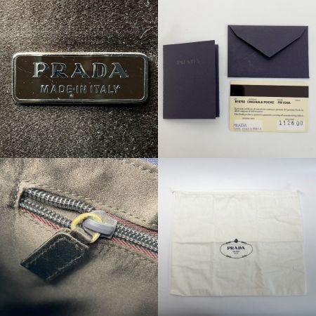  PRADA プラダ CINGHIALE POCKET B10793 B10793 パープル ショルダーバッグ 袋有