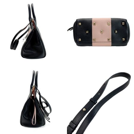  Salvatore Ferragamo サルヴァトーレフェラガモ ガンチーニ  DH21 H451 ブラック×ピンク 袋有 レディース