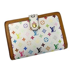 ☆☆ LOUIS VUITTON ルイヴィトン モノグラム・マルチカラー ポルトモネビエヴィエノワ M92987 ブロンズ 折り財布 レディース  Cランク