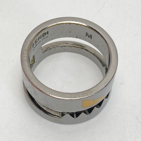  FENDI フェンディ バッグバグズ モンスター リング M（21号相当） シルバー メタル 箱有 BAG BUGS