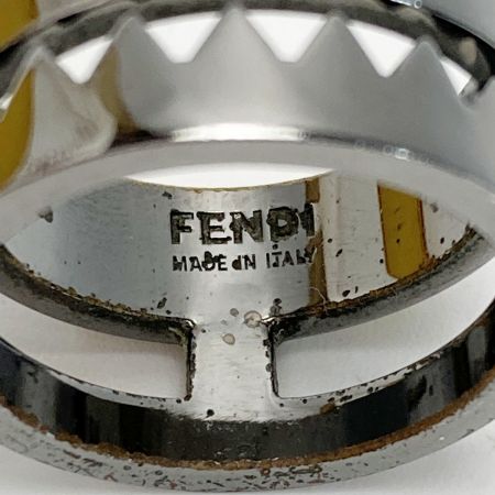  FENDI フェンディ バッグバグズ モンスター リング M（21号相当） シルバー メタル 箱有 BAG BUGS