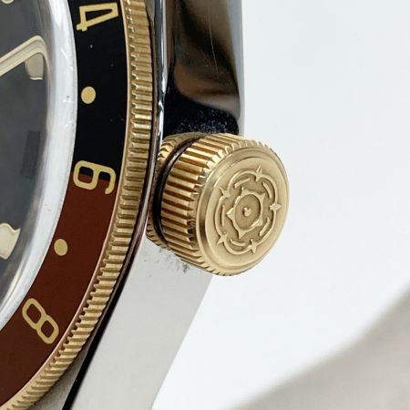  TUDOR チューダー チュードル ヘリテージ ブラックベイGMT SS×YG 79833MN ブラック 自動巻き メンズ 腕時計 箱・取説有