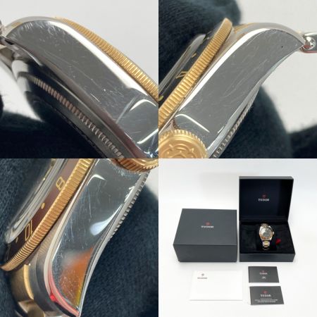  TUDOR チューダー チュードル ヘリテージ ブラックベイGMT SS×YG 79833MN ブラック 自動巻き メンズ 腕時計 箱・取説有