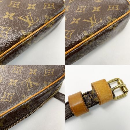  LOUIS VUITTON ルイヴィトン モノグラム ポシェット・マルリーバンドリエール M51828 ブラウン レディース 袋有