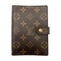 ☆☆ LOUIS VUITTON ルイヴィトン モノグラム アジェンダPM R20005 ブラウン 手帳カバー ユニセックス ゴールド金具 Bランク