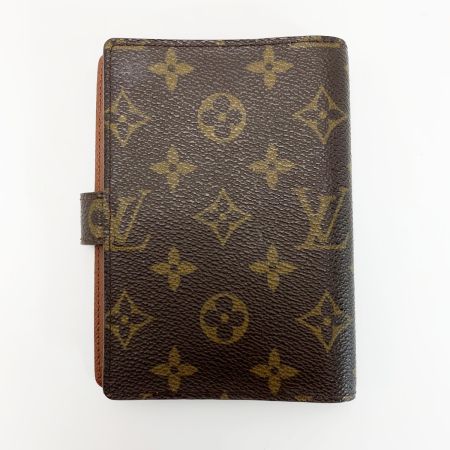  LOUIS VUITTON ルイヴィトン モノグラム アジェンダPM R20005 ブラウン 手帳カバー ユニセックス ゴールド金具