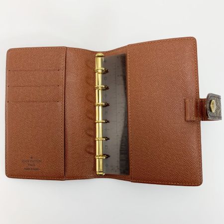  LOUIS VUITTON ルイヴィトン モノグラム アジェンダPM R20005 ブラウン 手帳カバー ユニセックス ゴールド金具