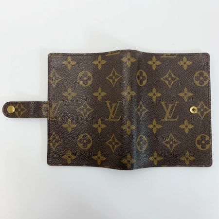  LOUIS VUITTON ルイヴィトン モノグラム アジェンダPM R20005 ブラウン 手帳カバー ユニセックス ゴールド金具