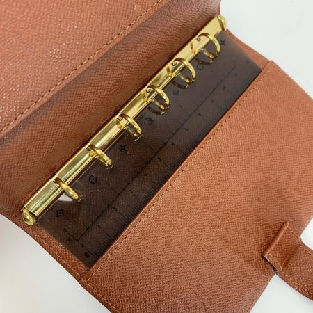  LOUIS VUITTON ルイヴィトン モノグラム アジェンダPM R20005 ブラウン 手帳カバー ユニセックス ゴールド金具