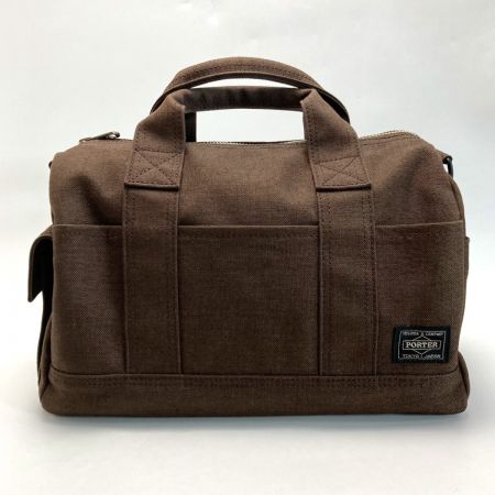  PORTER ポーター SMOKY スモーキー 2WAY ドクターズバッグ ショルダーバッグ ブラウン