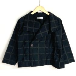 ☆☆ ISSEY MIYAKE イッセイミヤケ ジャケット IM82FO500 ブラック サイズ 2 レディース Bランク