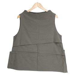 ☆☆ jiu 慈雨 ベスト 32452101 オリーブ サイズ 40 レディース Bランク