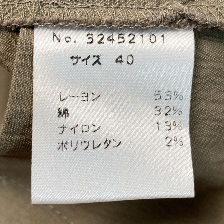  jiu 慈雨 ベスト 32452101 オリーブ サイズ 40 レディース