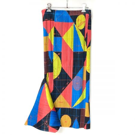  ISSEY MIYAKE イッセイミヤケ PLEATS PLEASE プリーツスカート PP81-JG546 マルチカラー サイズ 5 レディース
