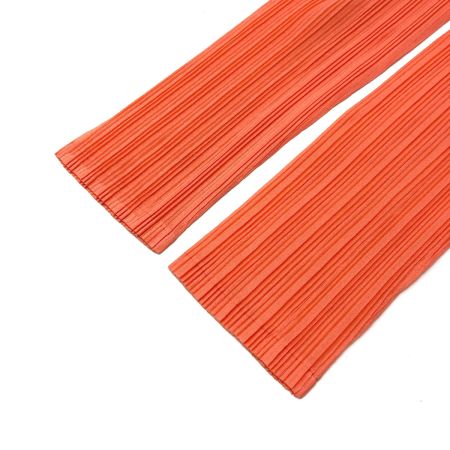  ISSEY MIYAKE イッセイミヤケ PLEATS PLEASE 長袖カットソー PP01-FK313 サーモンピンク サイズ 3 レディース
