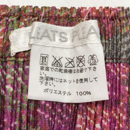  ISSEY MIYAKE イッセイミヤケ PLEATS PLEASE  ロングスカート PP53-JG797 グレー×ピンク サイズ 3 レディース
