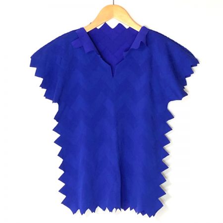  ISSEY MIYAKE イッセイミヤケ PLEATS PLEASE カットソー PP92LK912 ネイビー サイズ 3 レディース
