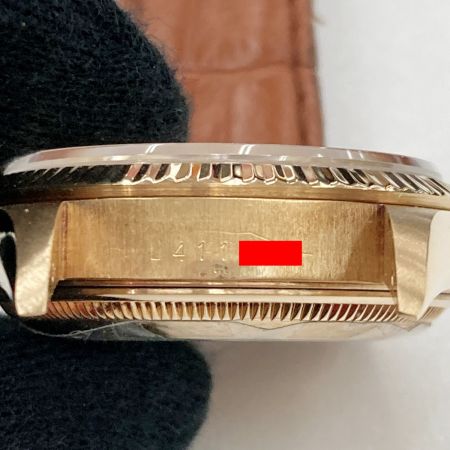  ROLEX ロレックス オイスターパーペチュアル デイト L番 K18YG 15238 自動巻き メンズ 腕時計 箱・ギャランティ有