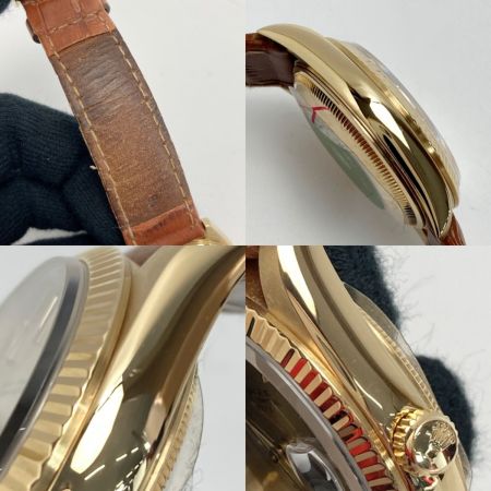  ROLEX ロレックス オイスターパーペチュアル デイト L番 K18YG 15238 自動巻き メンズ 腕時計 箱・ギャランティ有