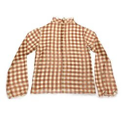 ☆☆ POPPY カットソー シースルー ブラウン×オレンジ サイズ F レディース Bランク