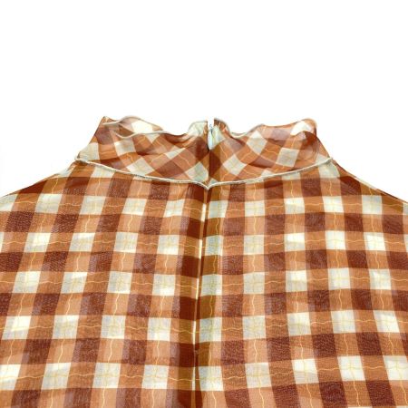  POPPY カットソー シースルー ブラウン×オレンジ サイズ F レディース