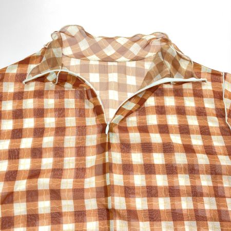  POPPY カットソー シースルー ブラウン×オレンジ サイズ F レディース