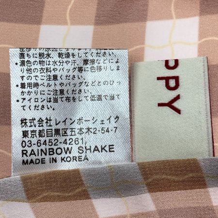  POPPY カットソー シースルー ブラウン×オレンジ サイズ F レディース