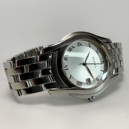  GUCCI グッチ クォーツ アナログ ステンレス 5500M 腕時計 メンズ