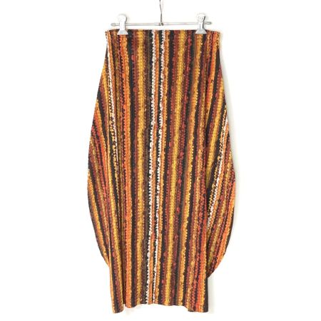  ISSEY MIYAKE イッセイミヤケ PLEATS PLEASE バルーン プリーツ スカート PP43-JG786 ブラウン サイズ 2 レディース