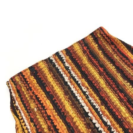  ISSEY MIYAKE イッセイミヤケ PLEATS PLEASE バルーン プリーツ スカート PP43-JG786 ブラウン サイズ 2 レディース