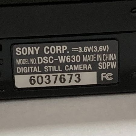  SONY ソニー Cyber-shot サイバーショット cyber-shot DSC-W630 コンパクトデジタルカメラ 充電器付き