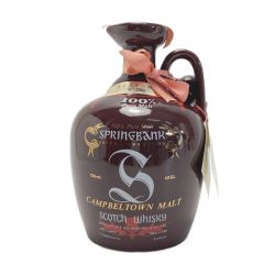 ☆☆ SPRINGBANK スプリングバンク 100％ ピュアモルト 陶器ボトル 750ml 43度 ウイスキー 古酒 替え栓有 Nランク 未開栓