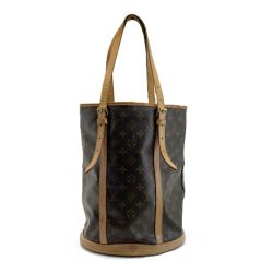 ☆☆ LOUIS VUITTON ルイヴィトン モノグラム バケットGM M42236 トートバッグ ショルダーバッグ Dランク