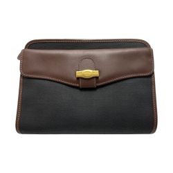 ☆☆ dunhill ダンヒル セカンドバッグ クラッチ PVCxレザー メンズ Bランク