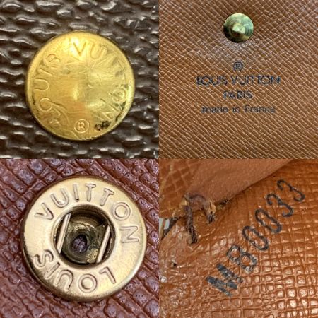  LOUIS VUITTON ルイヴィトン モノグラム ポルト トレゾール インターナショナル M61215 3つ折り長財布 レディース ゴールド金具