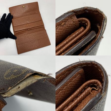  LOUIS VUITTON ルイヴィトン モノグラム ポルト トレゾール インターナショナル M61215 3つ折り長財布 レディース ゴールド金具