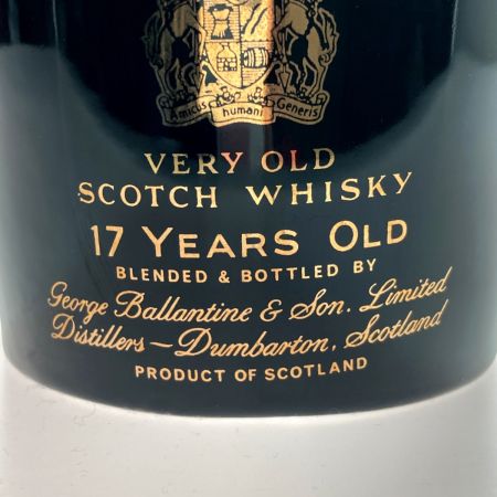  Ballantine's バランタイン 17年 ベリーオールド 750ml 43度 陶器ボトル スコッチ ウイスキー 古酒 替え栓有 VERY OLD 未開栓