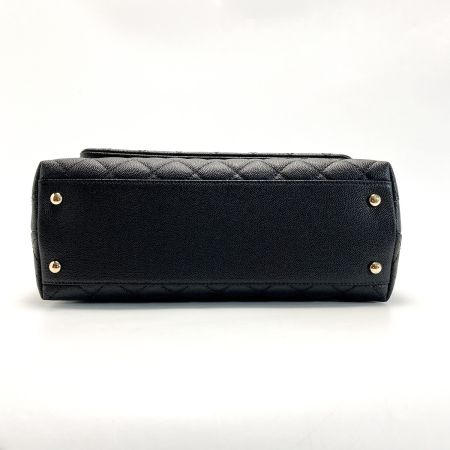  CHANEL シャネル マトラッセ ココハンドル29 A92991 ブラック ハンドバッグ キャビアスキン ギャランティカード有